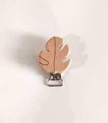 Yaprak Monstera Emzik Klipsi