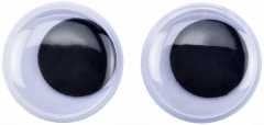 SİYAH OYNAR GÖZ 14 mm (10 çift)