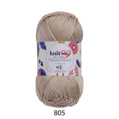 KNİT ME POLYESTER MAKROME EL ÖRGÜ İPİ NO:3 805 Bej