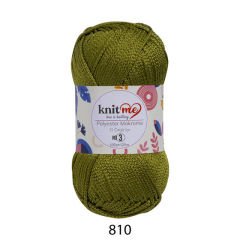 KNİT ME POLYESTER MAKROME EL ÖRGÜ İPİ NO:3 810 Yeşil