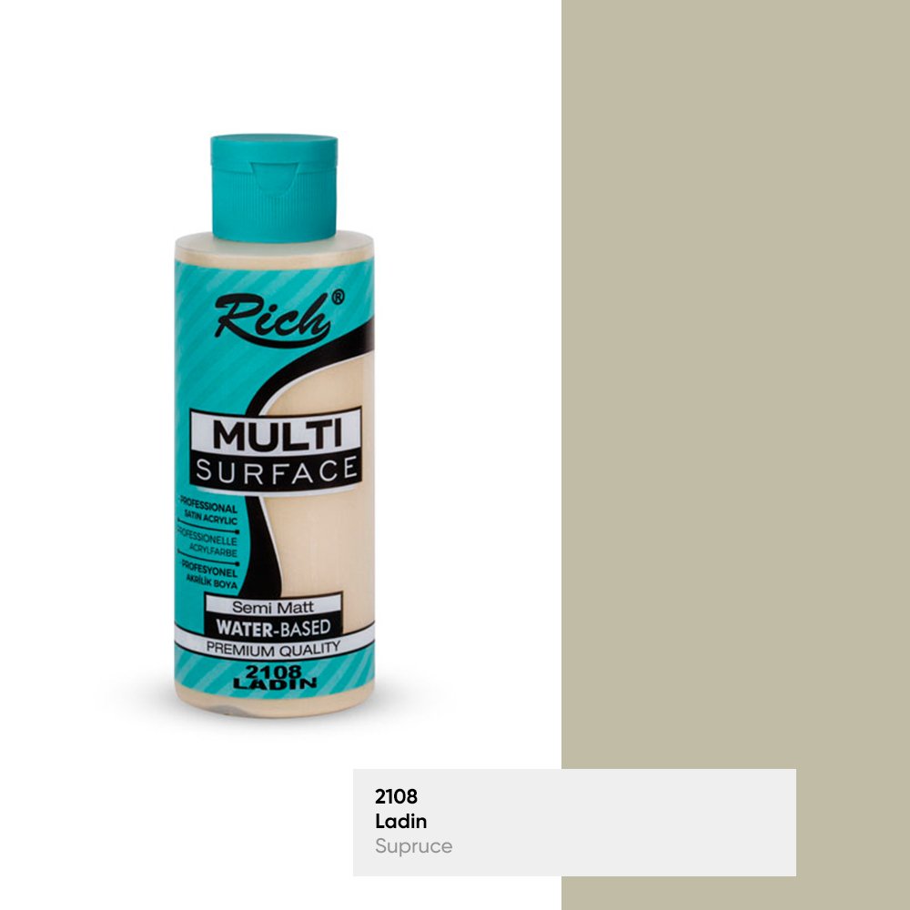 MULTİ SURFACE AKRİLİK BOYA 120 CC 2108-LADİN