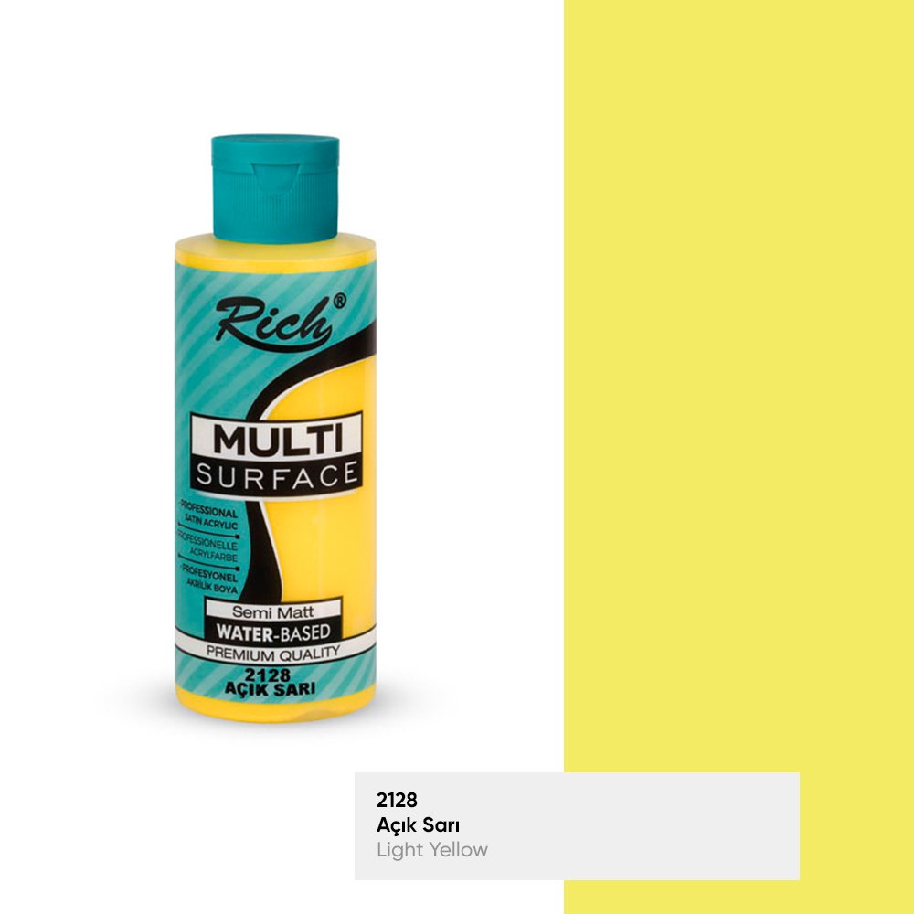 MULTİ SURFACE AKRİLİK BOYA 120 CC 2128-AÇIK SARI