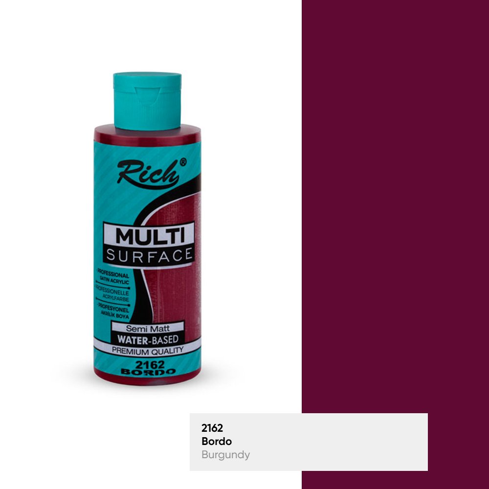 MULTİ SURFACE AKRİLİK BOYA 120 CC 2162-BORDO