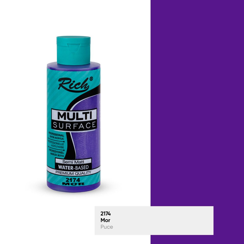 MULTİ SURFACE AKRİLİK BOYA 120 CC 2174-MOR