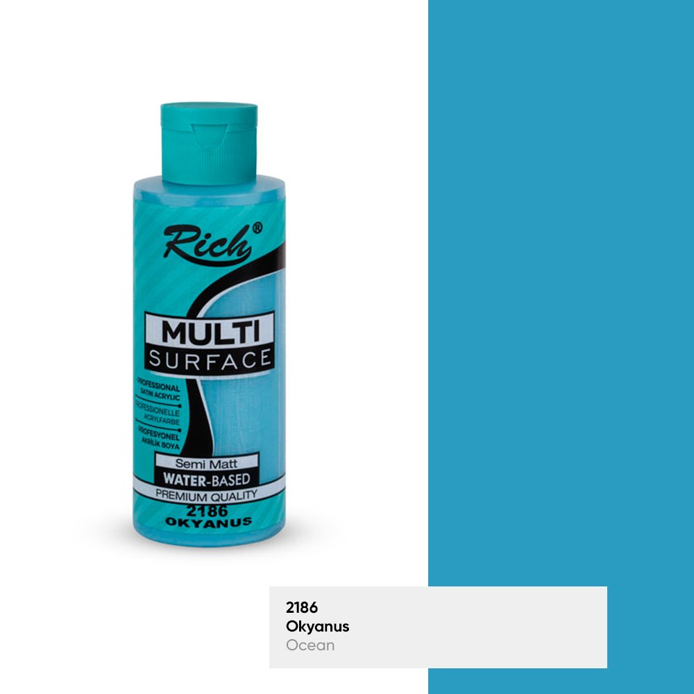 MULTİ SURFACE AKRİLİK BOYA 120 CC 2186-OKYANUS