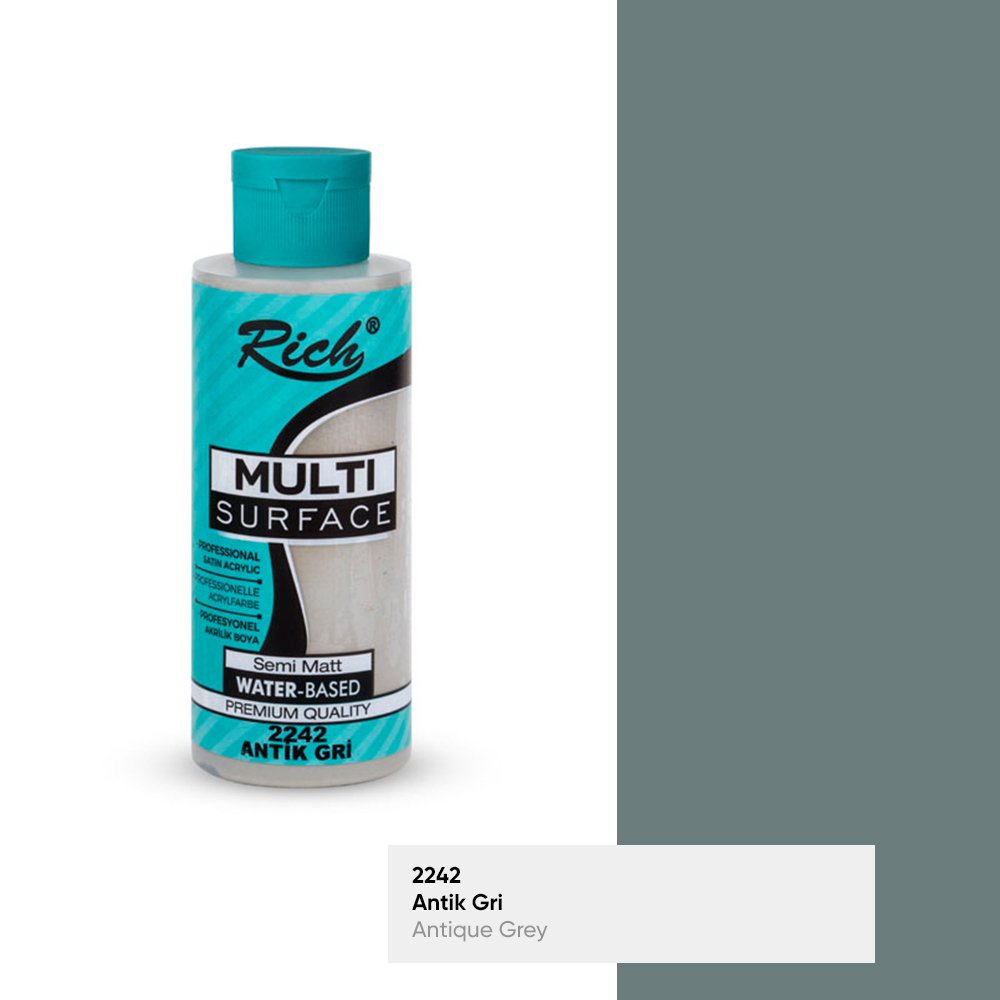 MULTİ SURFACE AKRİLİK BOYA 120 CC 2242-ANTİK GRİ