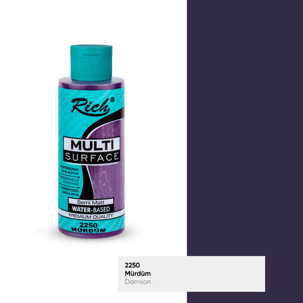 MULTİ SURFACE AKRİLİK BOYA 120 CC 2250-MÜRDÜM