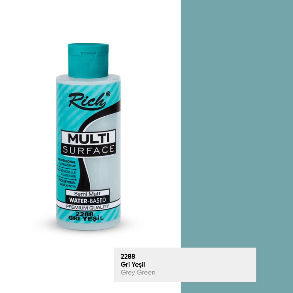 MULTİ SURFACE AKRİLİK BOYA 120 CC 2288-GRİ YEŞİL