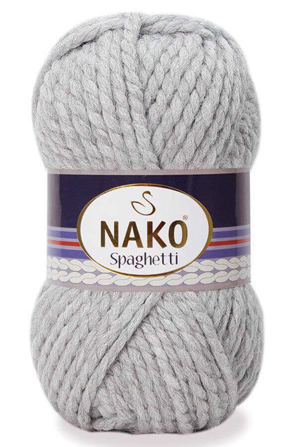 Nako Spaghetti 195-Açık Gri Melanj-Spaghetti