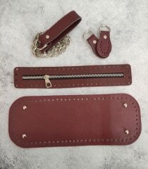 Hazır Çanta Yapım Seti Bordo