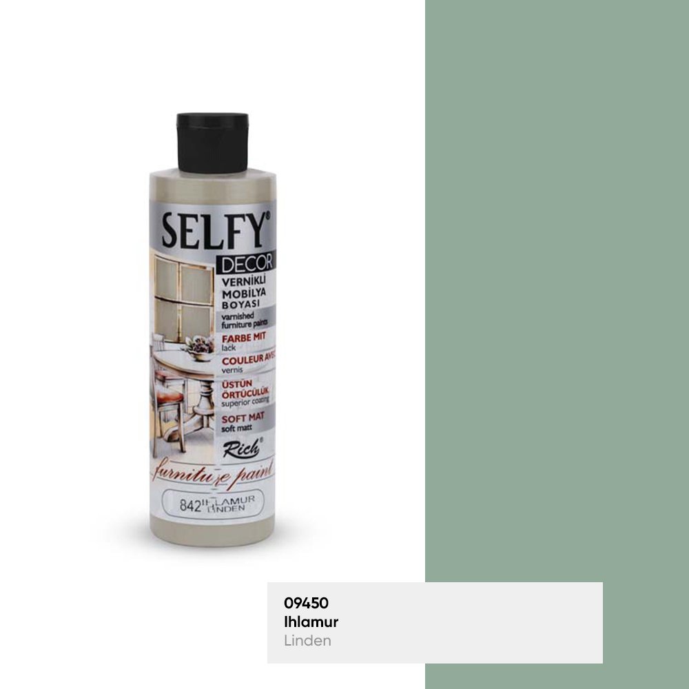 SELFY DECOR VERNİKLİ MOBİLYA BOYASI 240 CC 842-Ihlamur