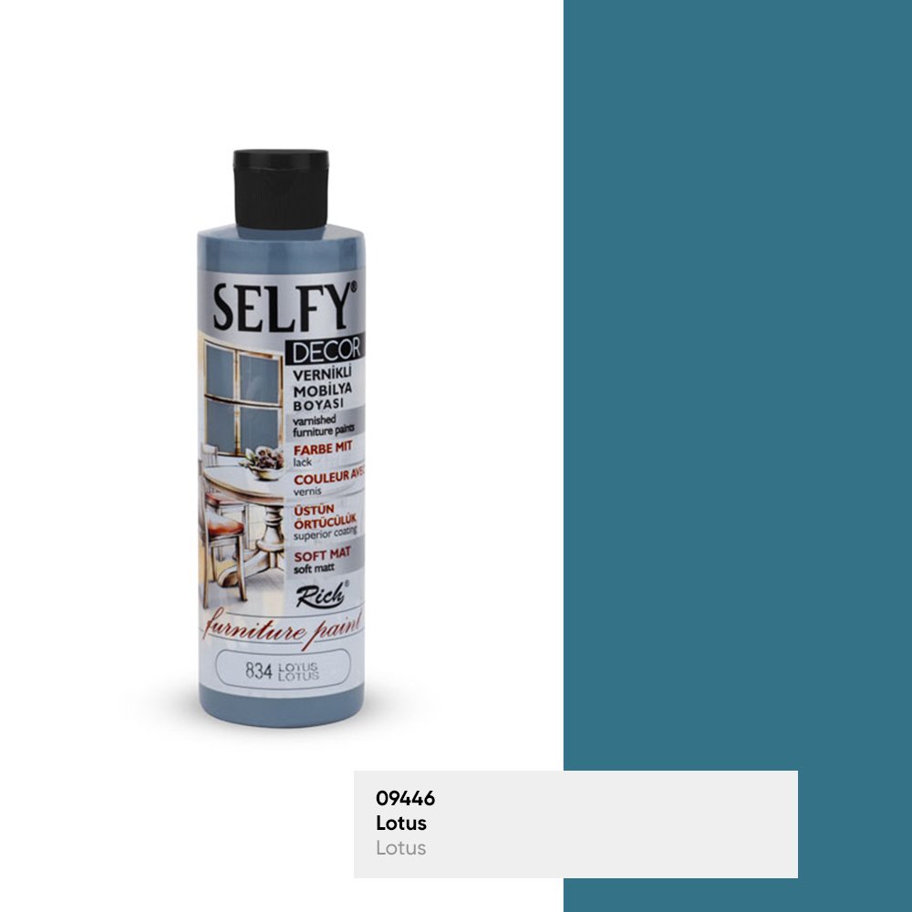 SELFY DECOR VERNİKLİ MOBİLYA BOYASI 240 CC 834-Lotus