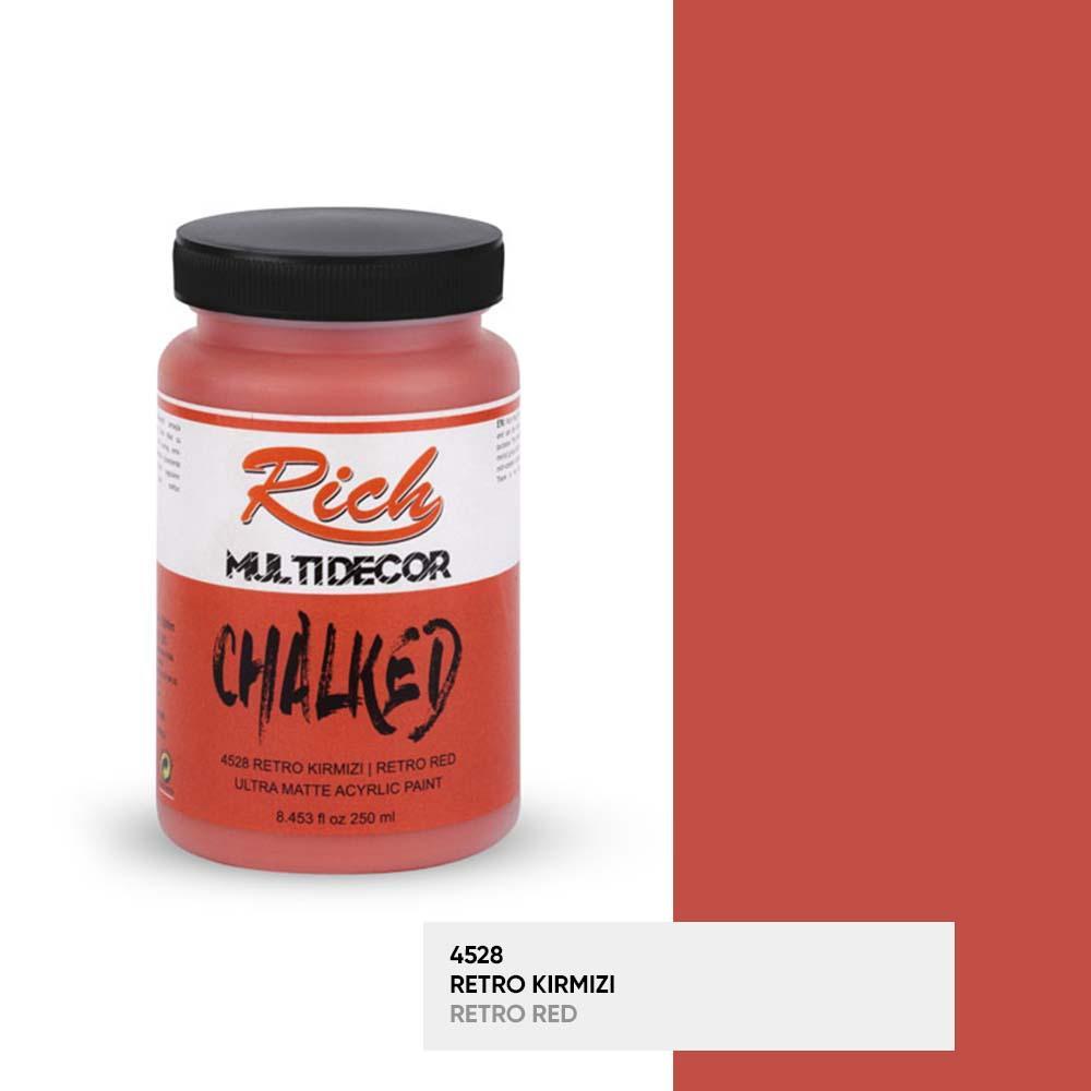 MULTİ DECOR CHALKED 250 CC 4528-Retro Kırmızı