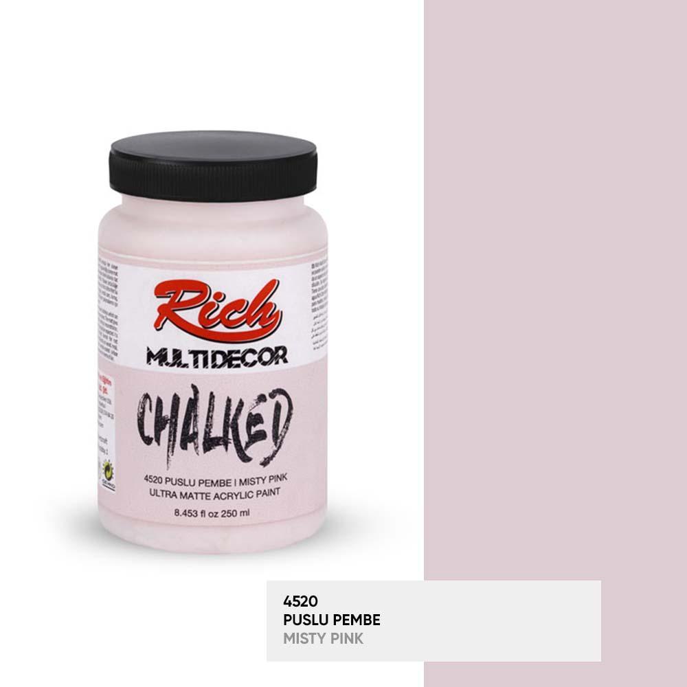 MULTİ DECOR CHALKED 250 CC 4520-Puslu Pembe