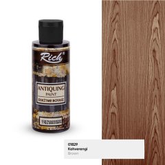 RICH ANTIQUIN ESKİTME BOYASI 120 CC 1602-Kahverengi