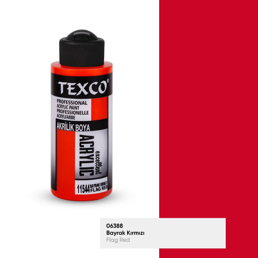 TEXCO EXCELLENT AKRİLİK 110 CC 11544-Bayrak Kırmızı