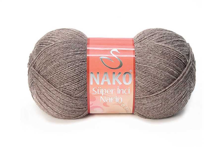 Nako Süper İnci Narin 1367-Melanj Kahve(Süperinci Narin)