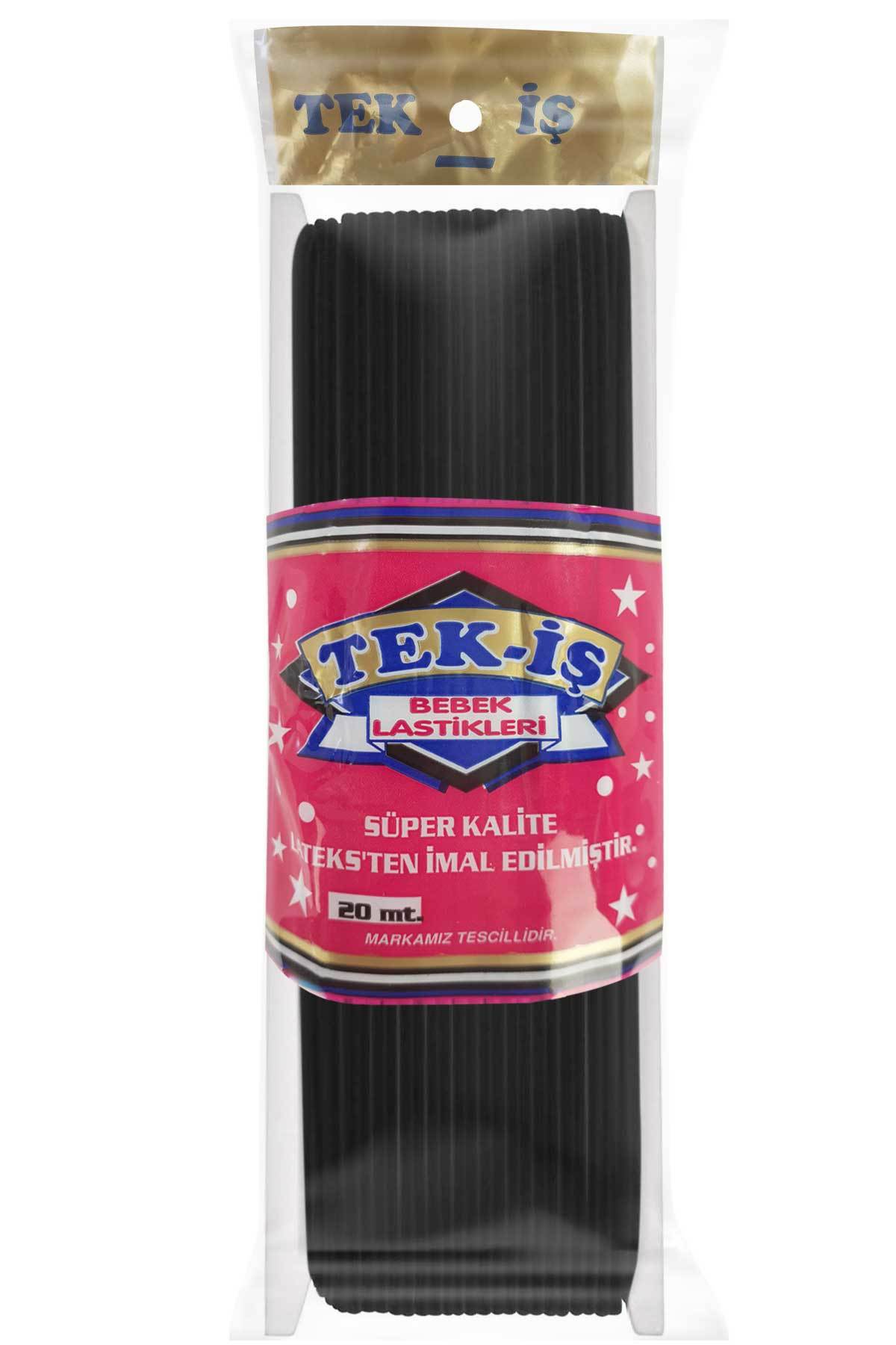 TEKİŞ BEBE LASTİĞİ 20 MT Siyah