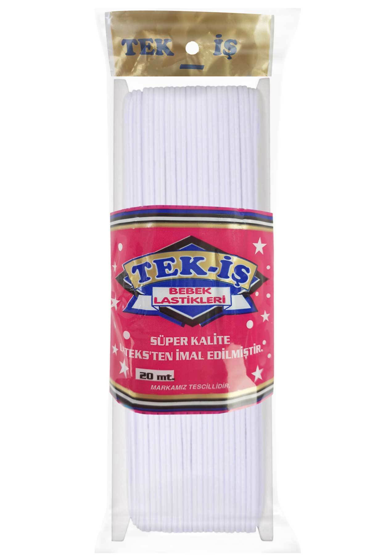 TEKİŞ BEBE LASTİĞİ 20 MT Beyaz