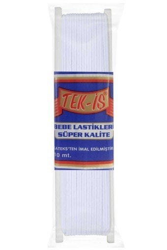 TEKİŞ BEBE LASTİĞİ 10 MT Beyaz