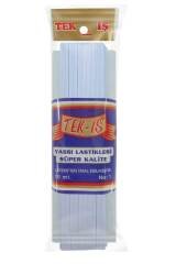 TEKİŞ PAÇA LASTİĞİ 6 mm Yassı 10 MT-No 1  Beyaz