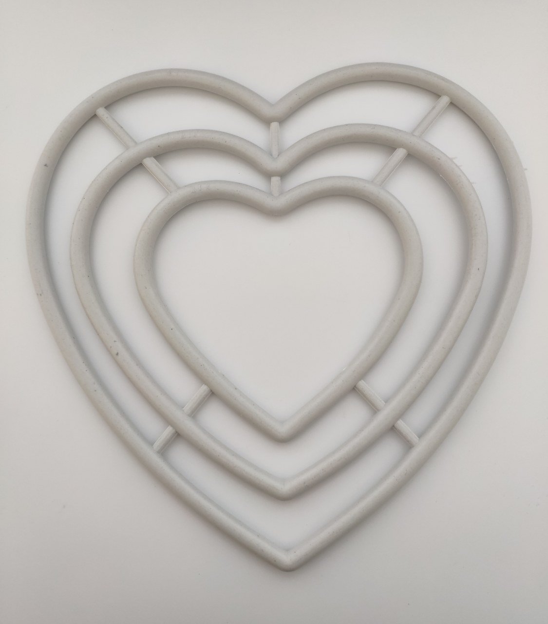 Plastik Kalp Makrome Halkası 3'lü