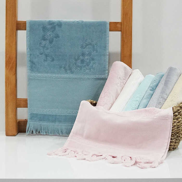 MADAM TOWEL KADİFE ETAMİN BOŞLUKLU SAÇAKLI HAVLU 30 X 50