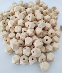 Ahşap 16 mm Sekizgen Boncuk