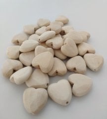 Ahşap Kalp Boncuk