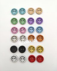 Handmade Renkli 15 mm Düğme