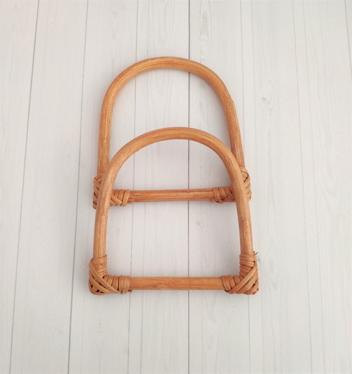 Doğal Bambu Çanta Sapı(D model Taba rengi)