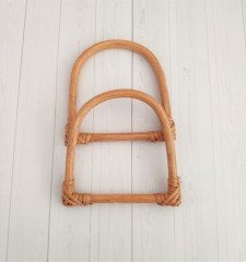 Doğal Bambu Çanta Sapı(D model Taba rengi)