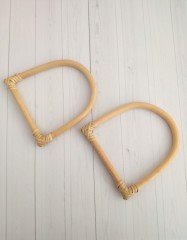Doğal Bambu Çanta Sapı(D model Bambu rengi)