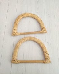 Doğal Bambu Çanta Sapı(D model No 2)