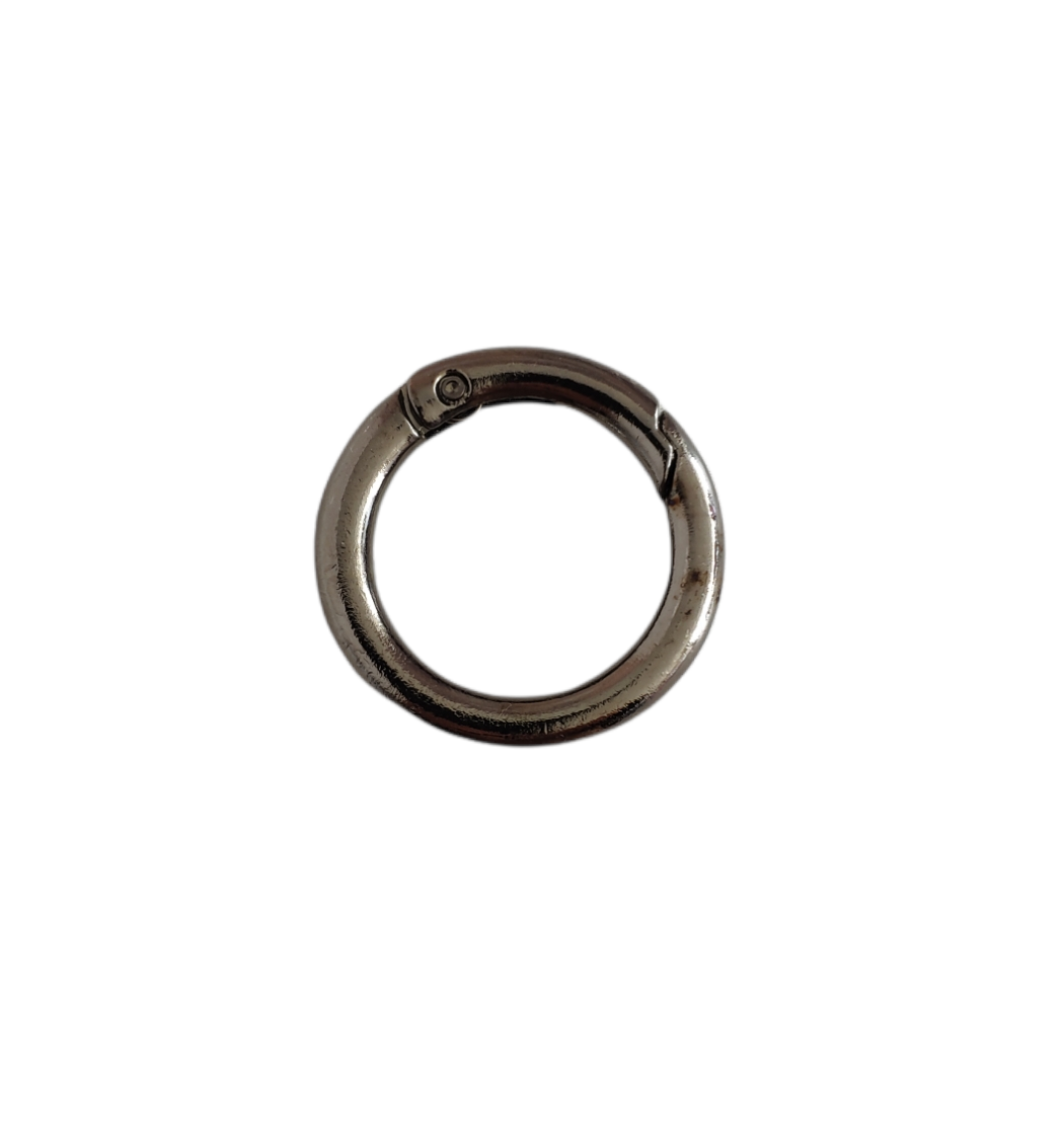 Yaylı Çanta Halkası 3 cm-Siyah