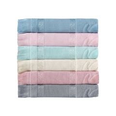 Fiesta Soft İşlemelik Havlu Kadife Jakarlı Etamin Boşluklu Saçaklı 50x90