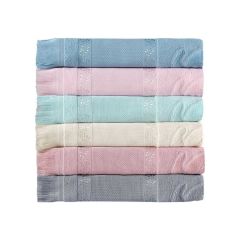 Fiesta Soft İşlemelik Havlu Kadife Jakarlı Etamin Boşluklu Saçaklı 30*50