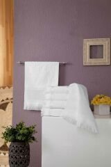 Fiesta Soft İşlemelik Havlu Kadife Jakarlı Etamin Boşluklu Saçaklı 30*50