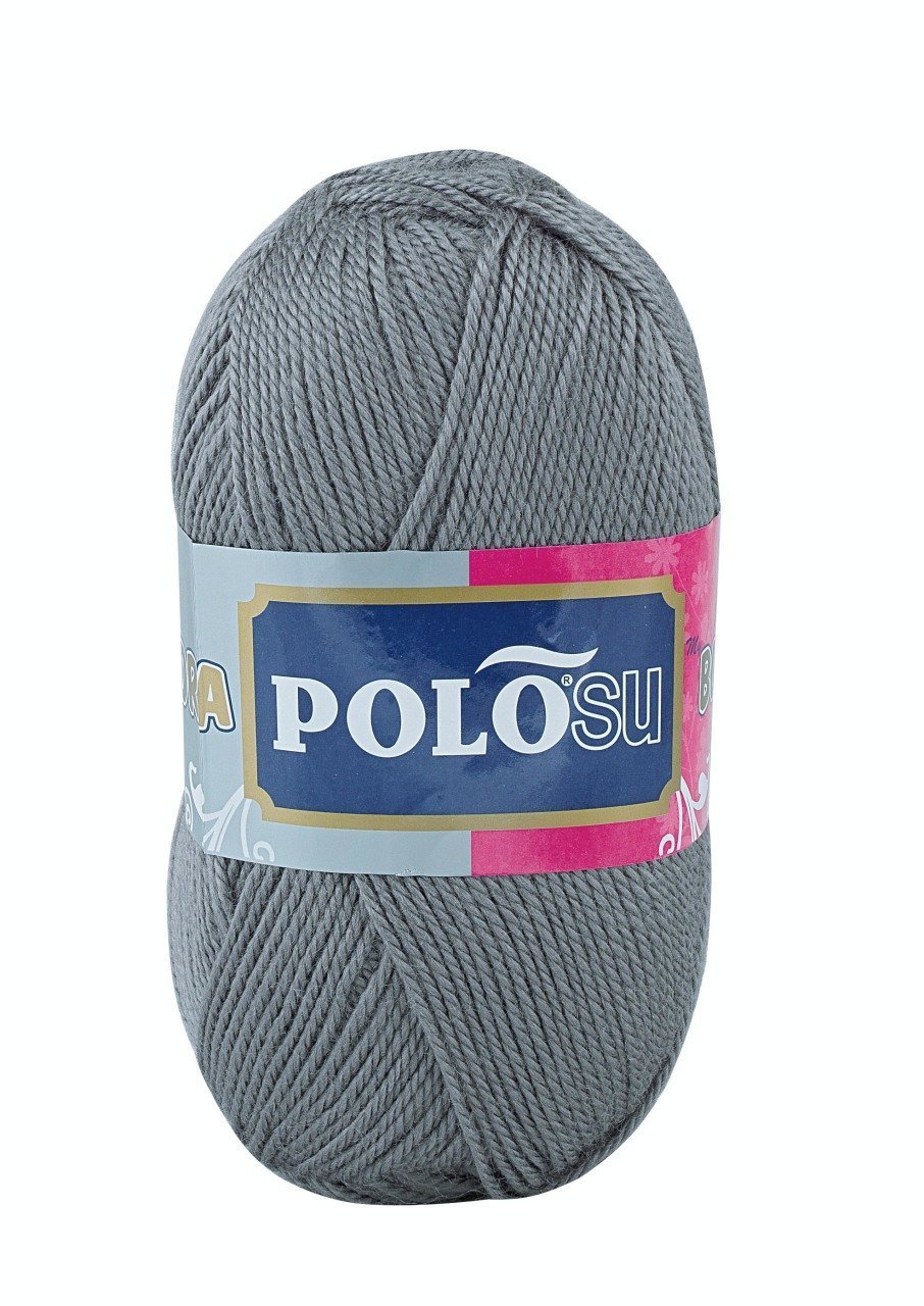 Lüks Patiklik Örgü İpliği 351-Orta Gri