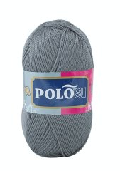 Lüks Patiklik Örgü İpliği 351-Orta Gri