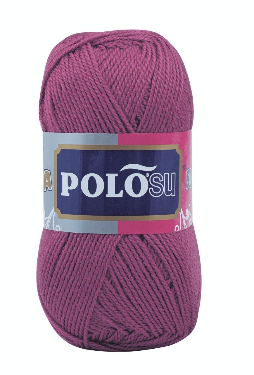 Lüks Patiklik Örgü İpliği 355-Açık Mürdüm