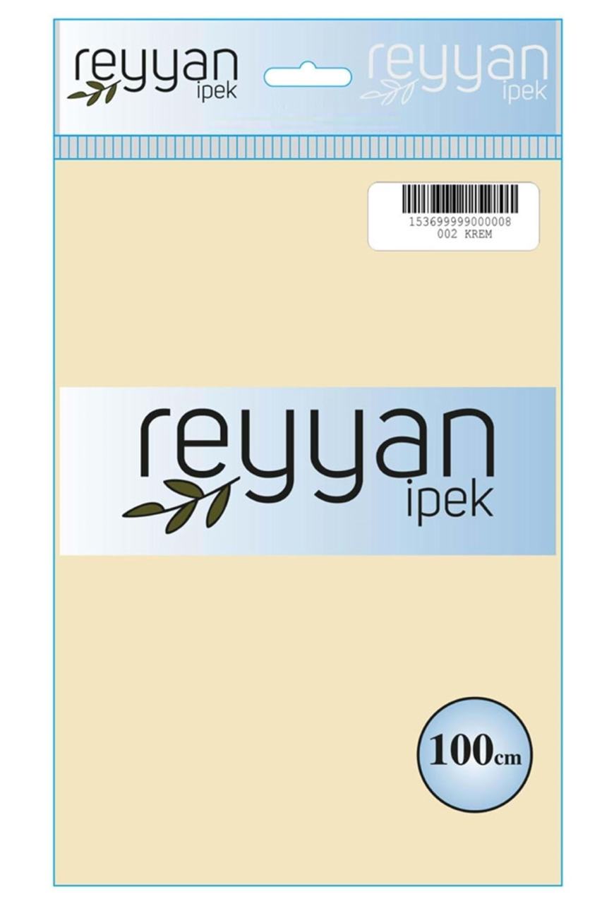 Reyyan İpek Düz Renk Oyalık Yazma 002 Krem