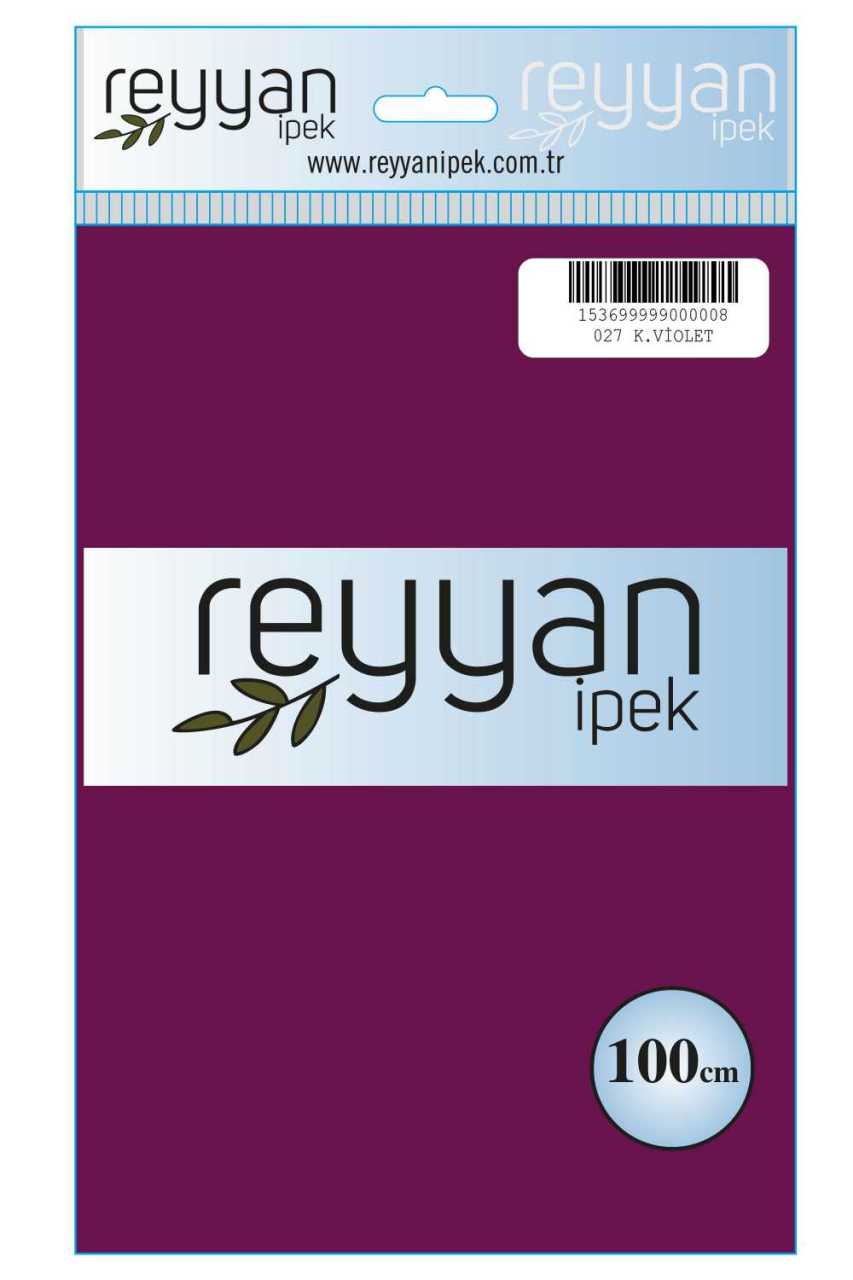 Reyyan İpek Düz Renk Oyalık Yazma 027 K. Violet