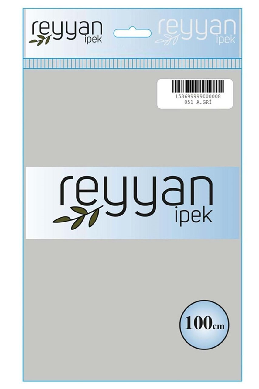 Reyyan İpek Düz Renk Oyalık Yazma 051 A. Gri