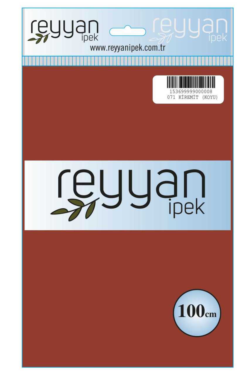 Reyyan İpek Düz Renk Oyalık Yazma 077 K.Kiremit