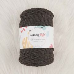 Cotton me 3 Büküm Makrome İpi 4 mm 500 gr K.kahve(3 büküm)