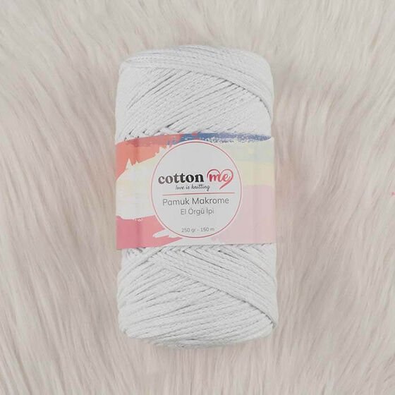 Cotton Me Pamuk Makrome İpi Beyaz(Pamuk Makrome)
