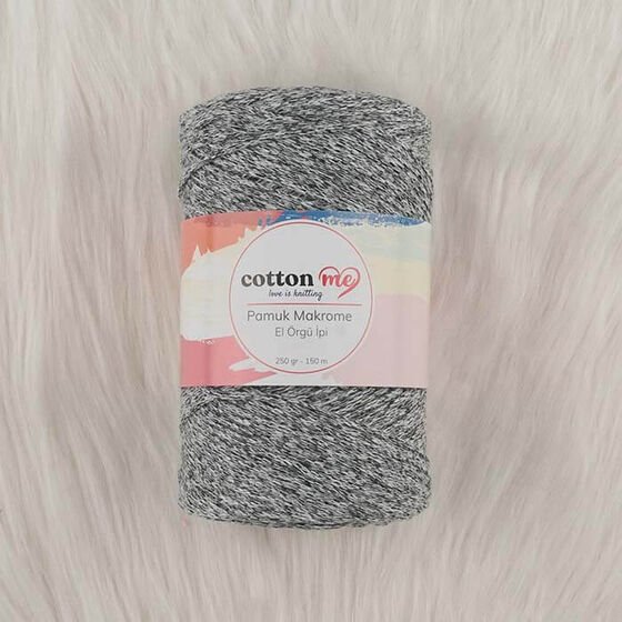 Cotton Me Pamuk Makrome İpi Kır Gri
