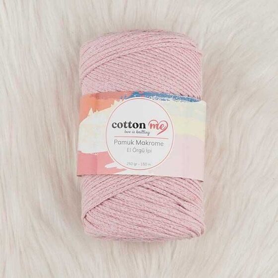 Cotton Me Pamuk Makrome İpi Toz Pembe