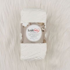 Knit Me Soft Taranabilir Makrome İpi 60 kat 3 mm 305 Krem